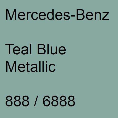 Mercedes-Benz, Teal Blue Metallic, 888 / 6888.